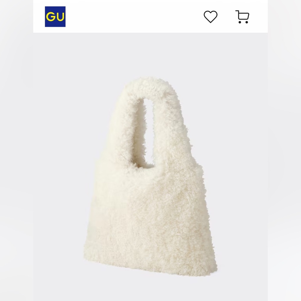 GU Faux Fur Tote Bag